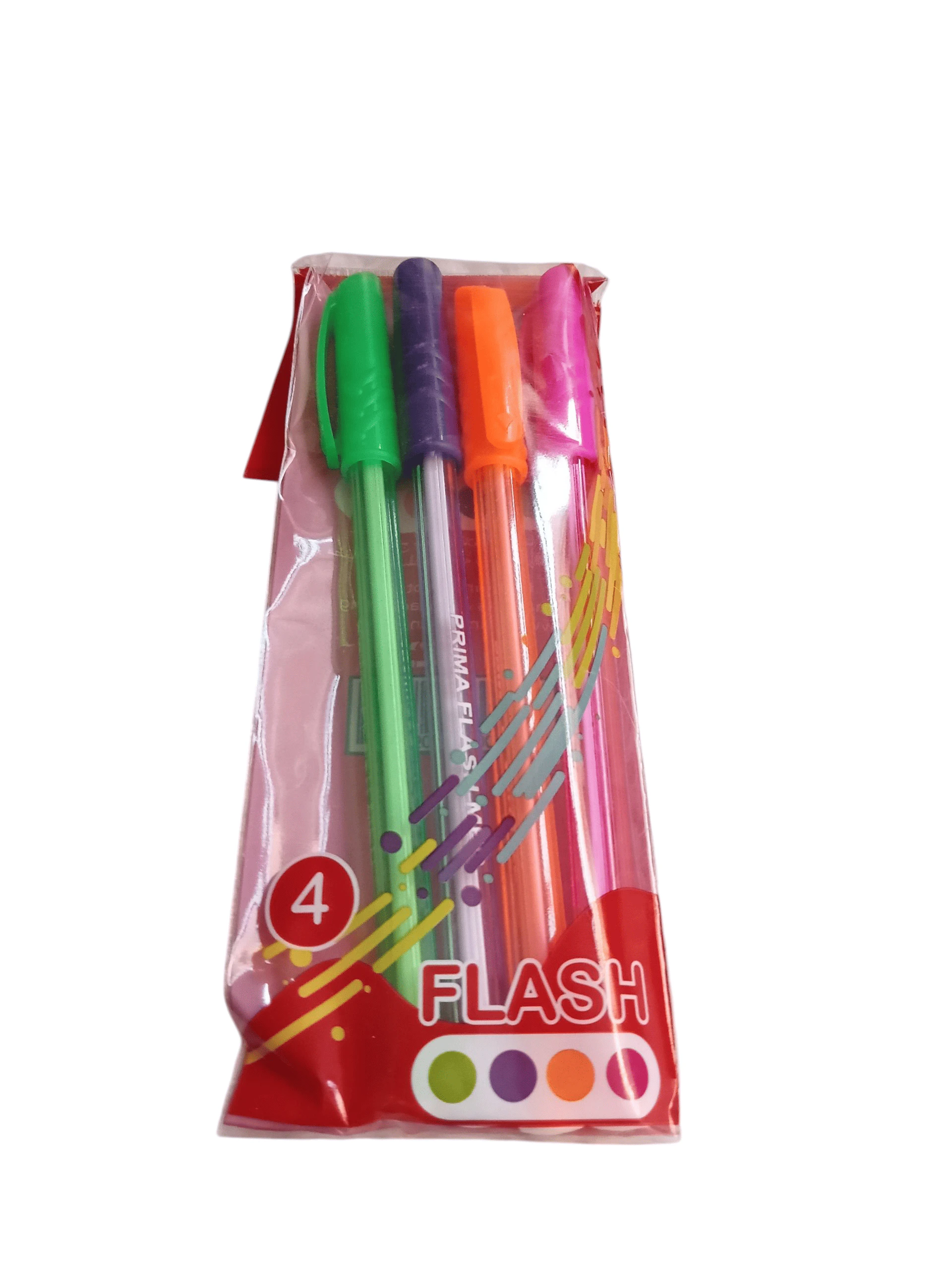 طقم بريما فسفوري 4 قلم